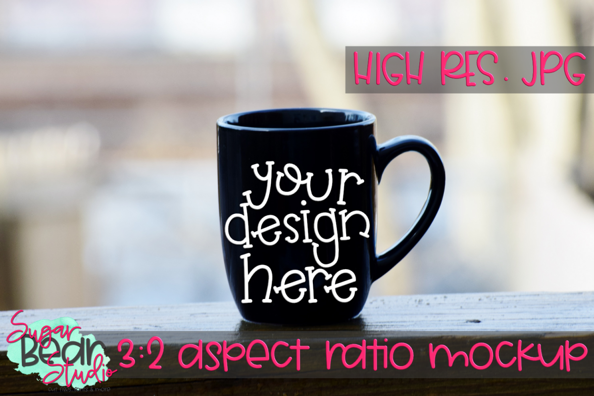 Mug on Railing Mockup example image 1