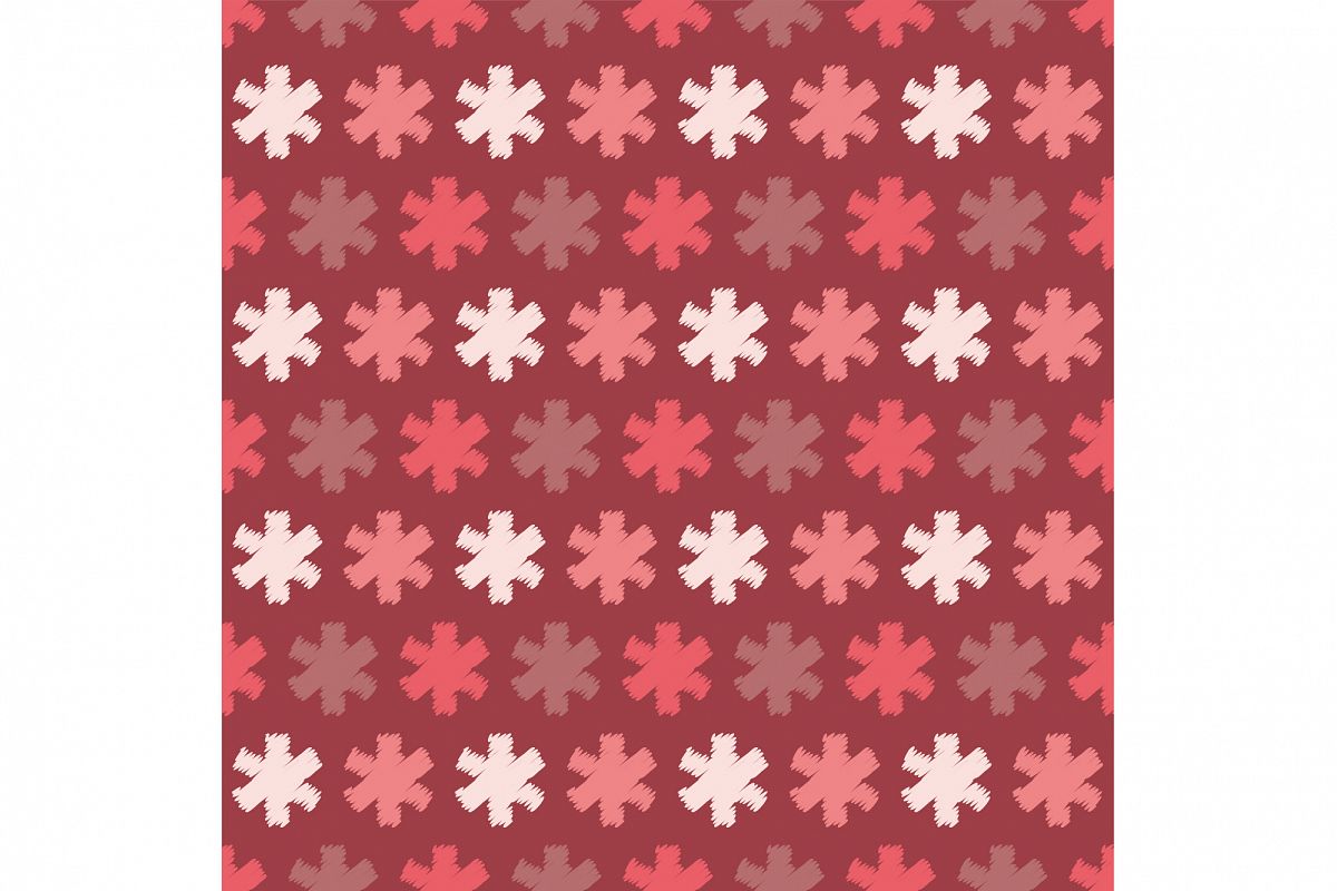 Seamless background with snowflakes. example image 1