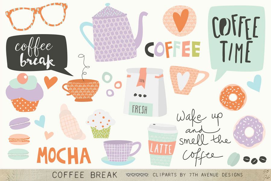Coffee Break Cliparts example image 1