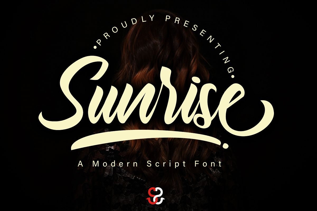 Sunrise script font example image 1