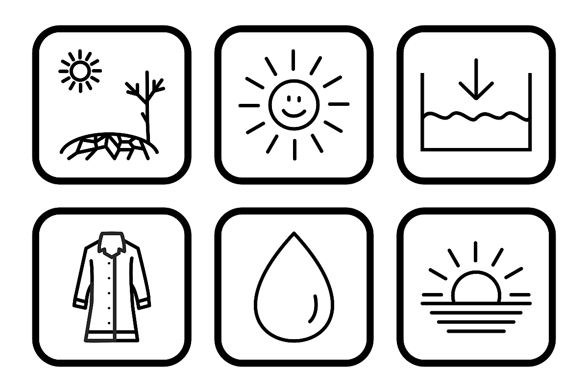 Set Of Weather And Season Icons example image 1
