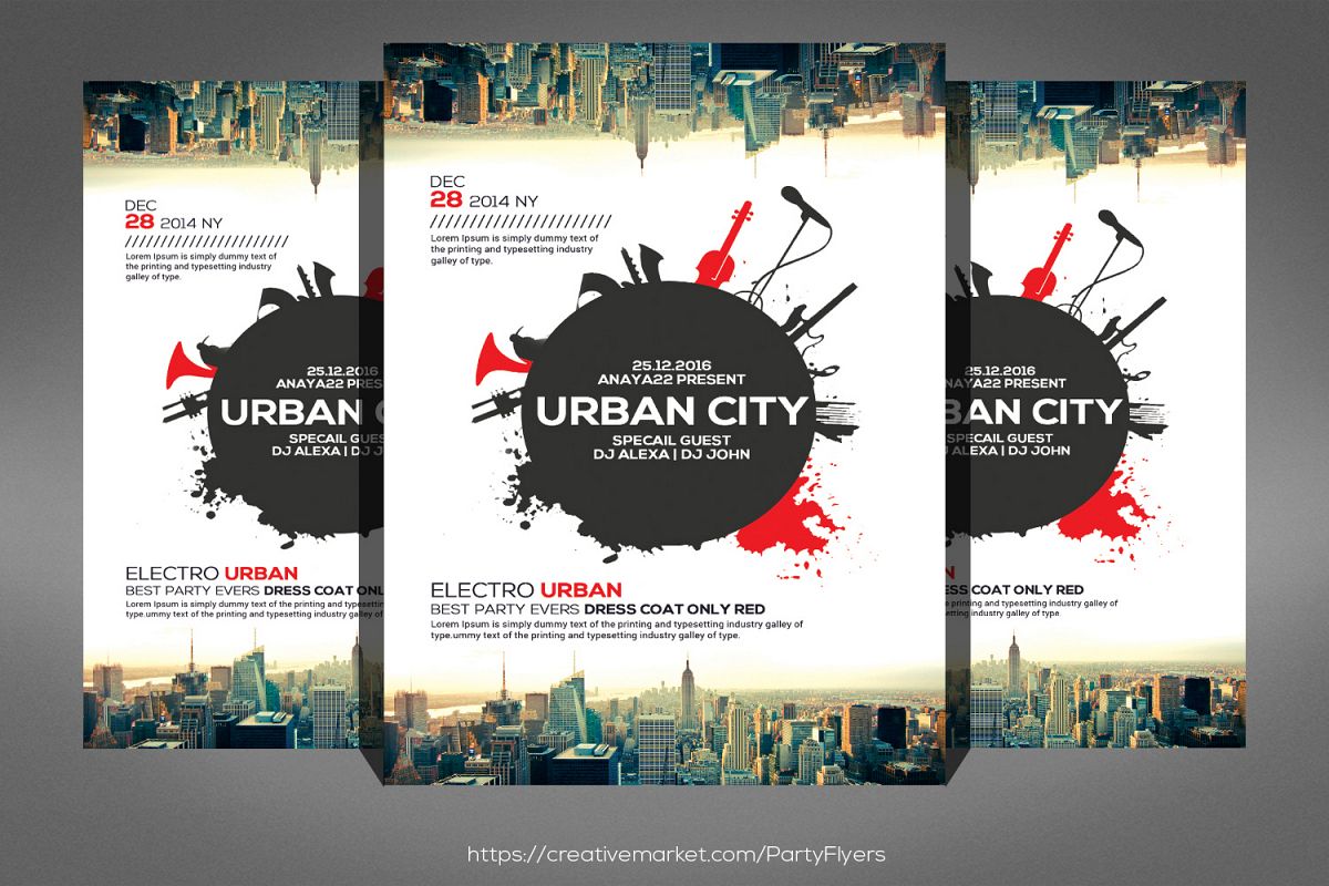 Urban Sound Party Flyer example image 1