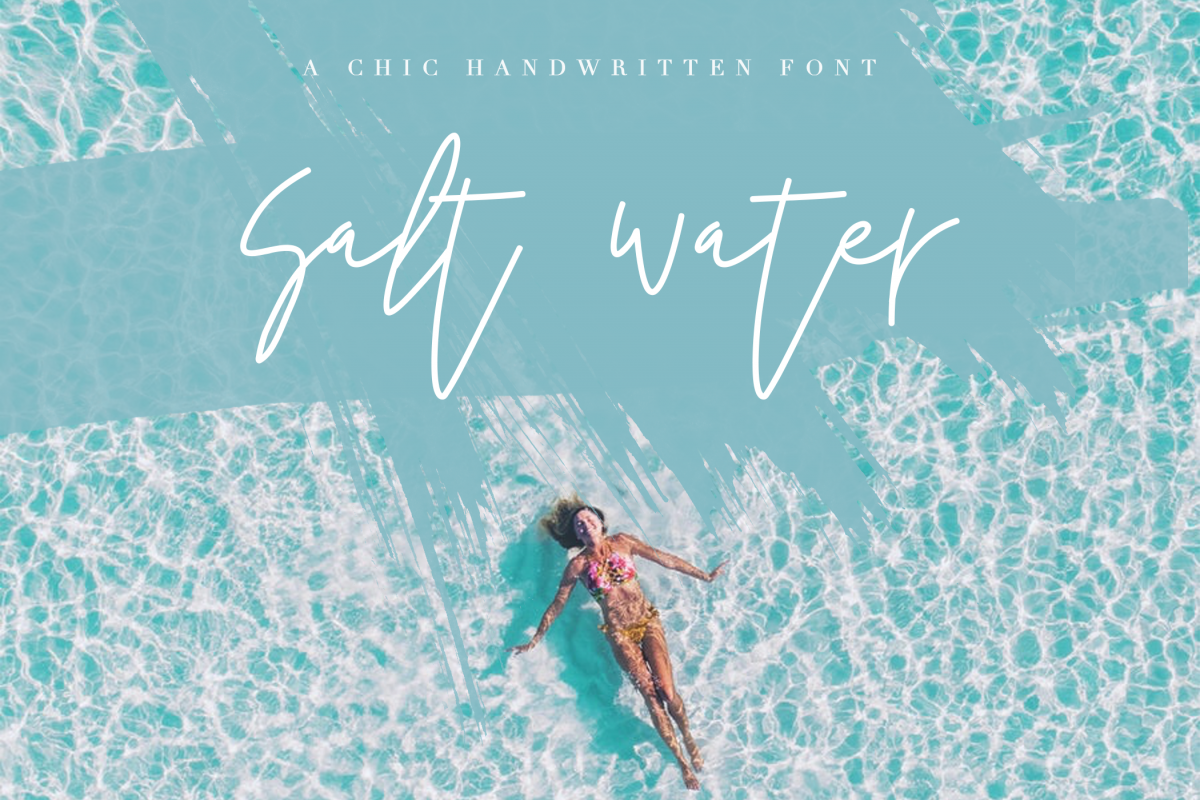 Salt Water - Handwritten Chic Font example image 1