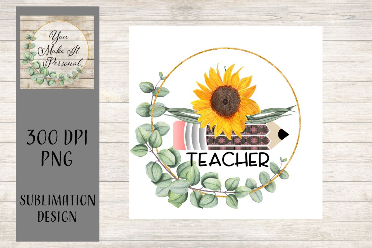 Sublimation Teacher Design - Perfect for Dishtowels and More example image 1