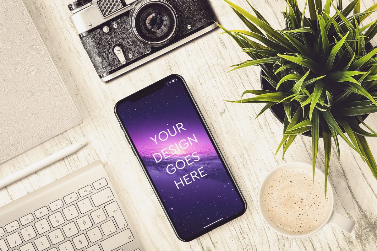 Apple iPhone X Mock-up #19 example image 1