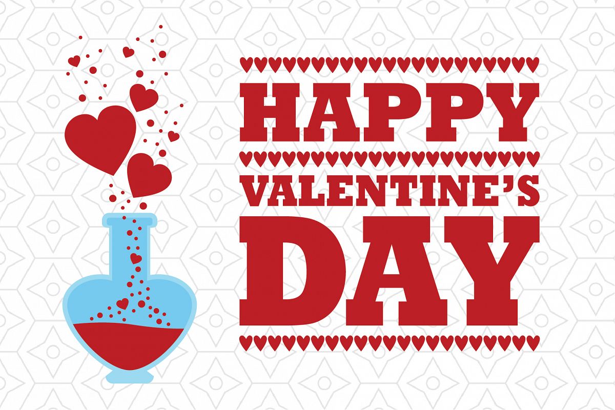 Happy Valentine's Day Love Potion Decal (188983) | SVGs ...
