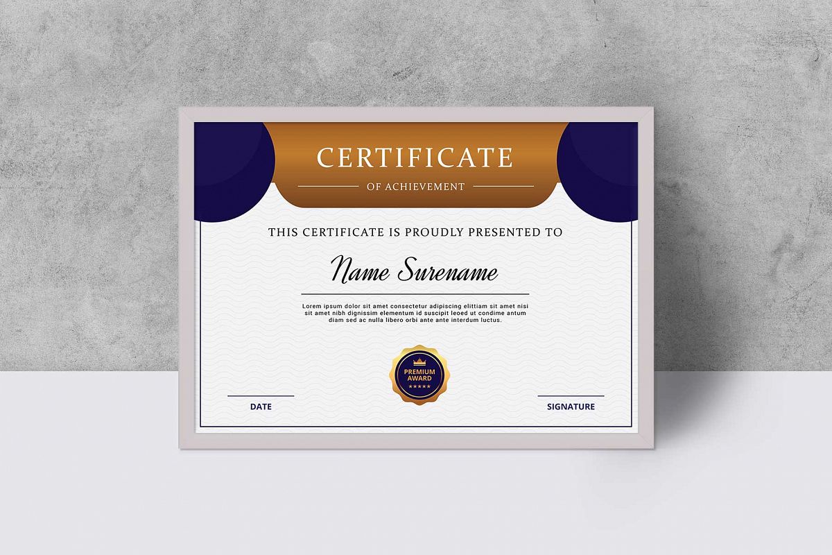 Certificate example image 1