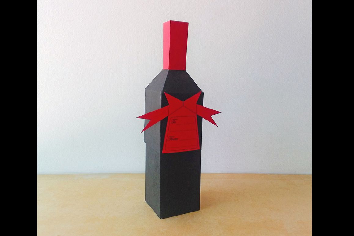 DIY Bottle favor - 3d papercraft example image 1