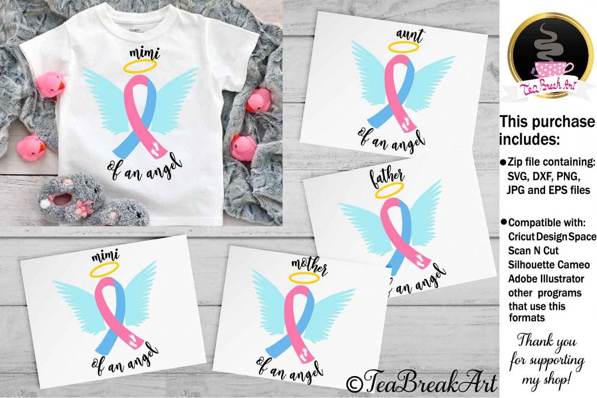 Family of an angel Cutting Files 1079 example image 1