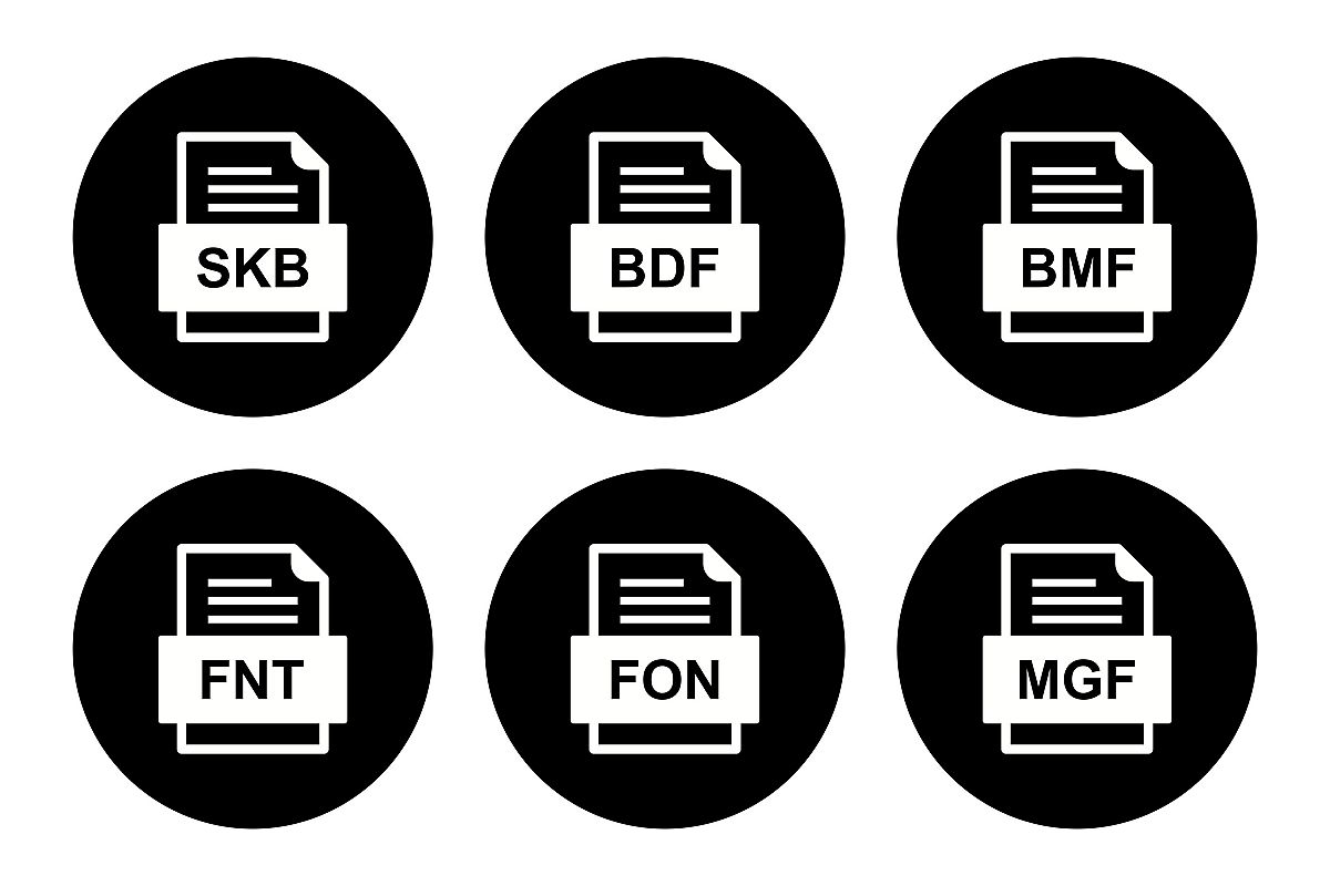 Set Of File Formats Icons example image 1