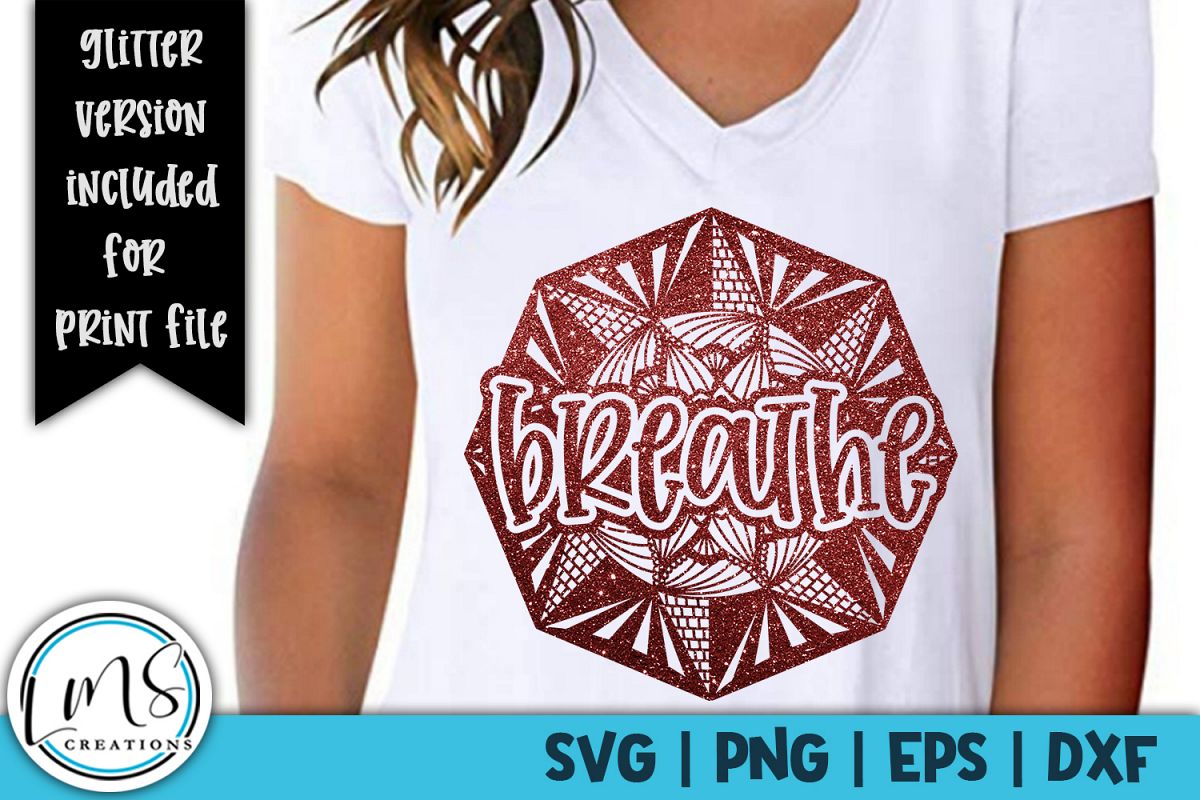 Mandala - Breathe SVG, PNG, EPS, DXF example image 1