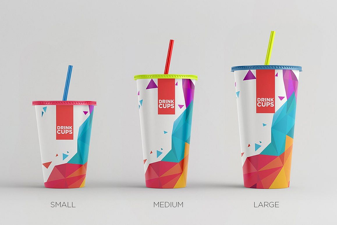 Drink Cups Mock-Up example image 1