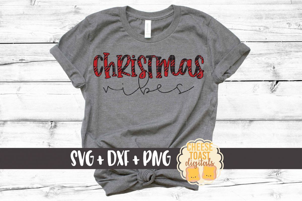 Christmas Vibes - Holiday SVG PNG DXF Cut Files example image 1