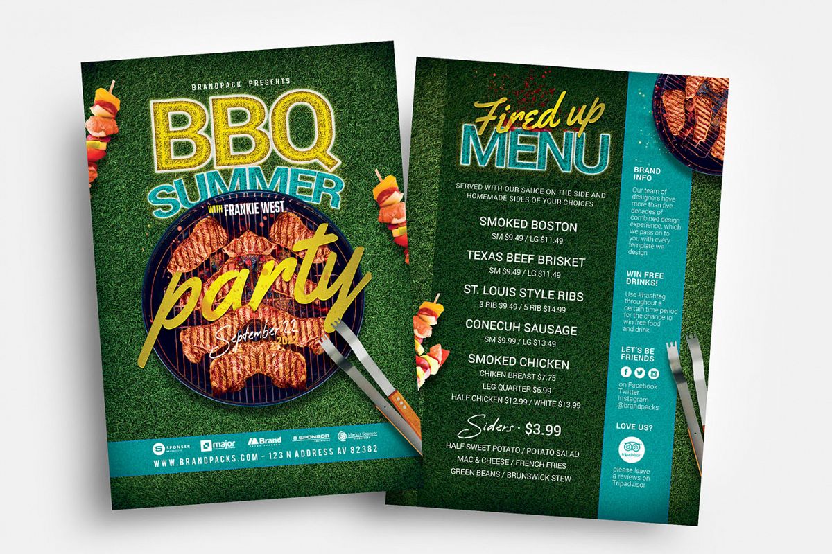 BBQ Cookout Flyer Template example image 1