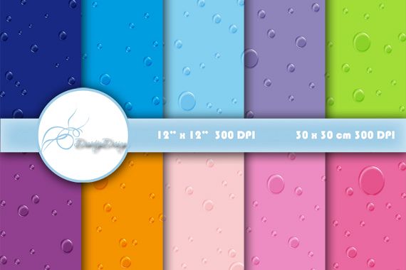 Digital paper Raindrop example image 1
