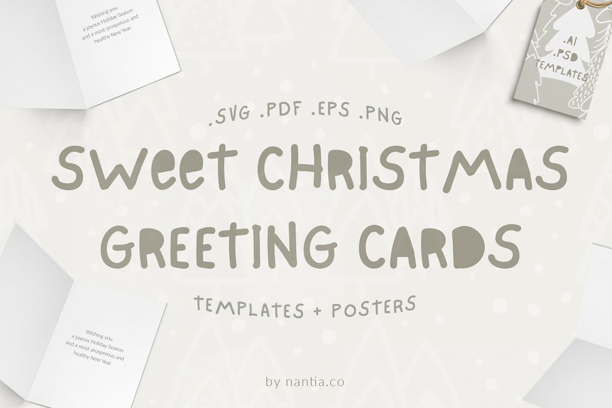 Sweet Christmas Cards & Posters example image 1