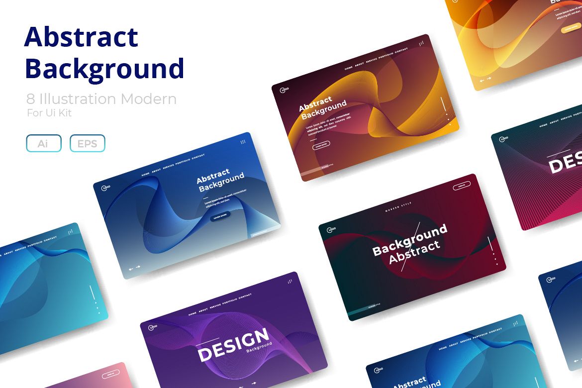 8 Abstract background design example image 1
