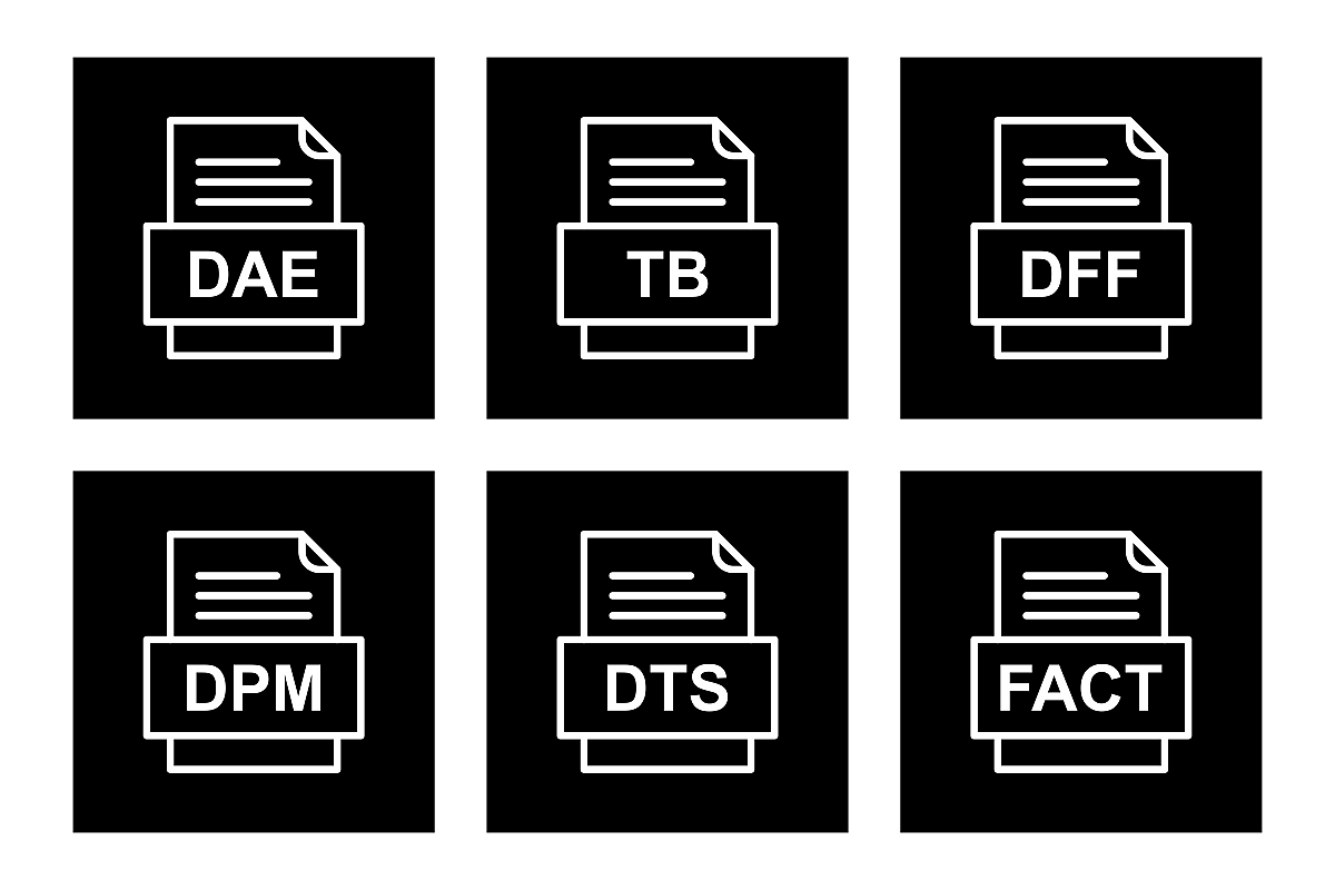 Set Of File Formats Icons example image 1