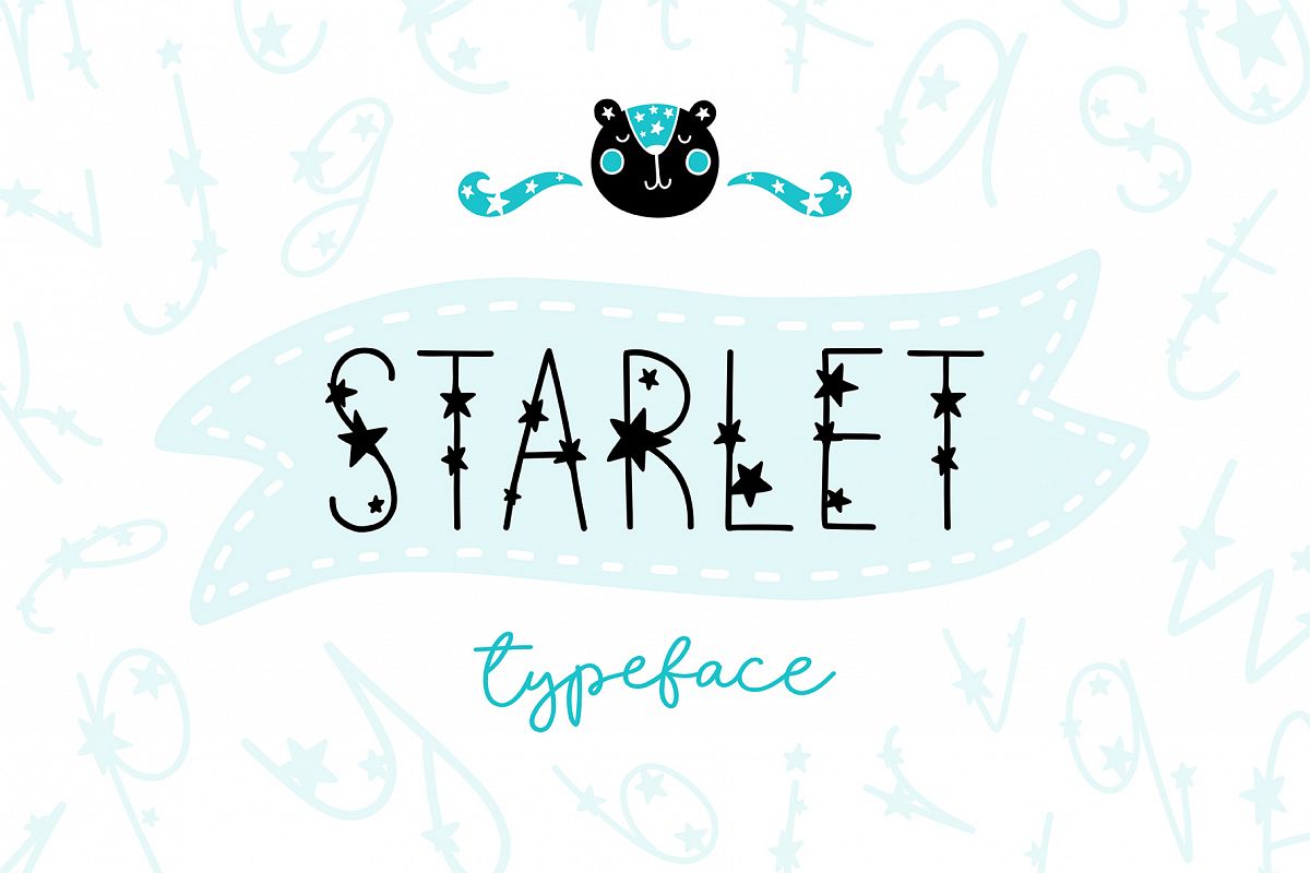 Starlet Typeface with Clipart! example image 1