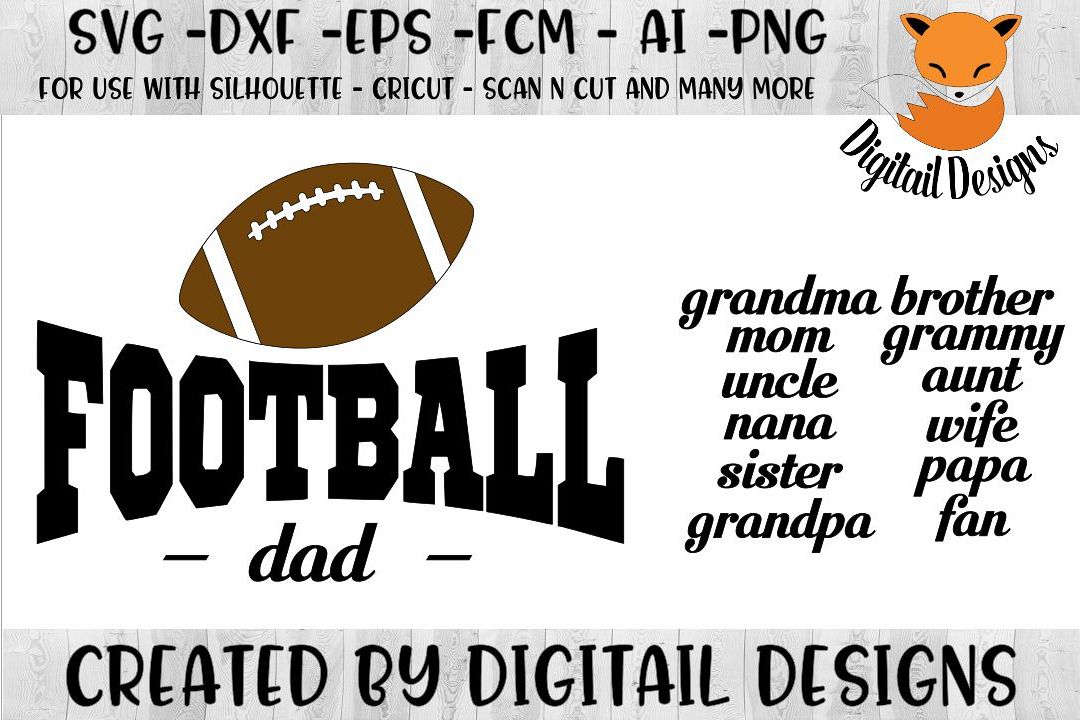 Download Football Wordart SVG for Silhouette, Cricut, Scan N Cut