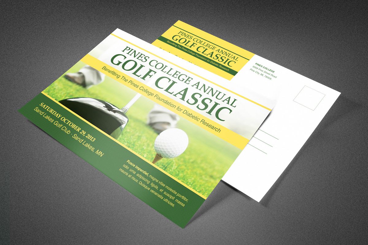 Golf Classic Postcard Template example image 1