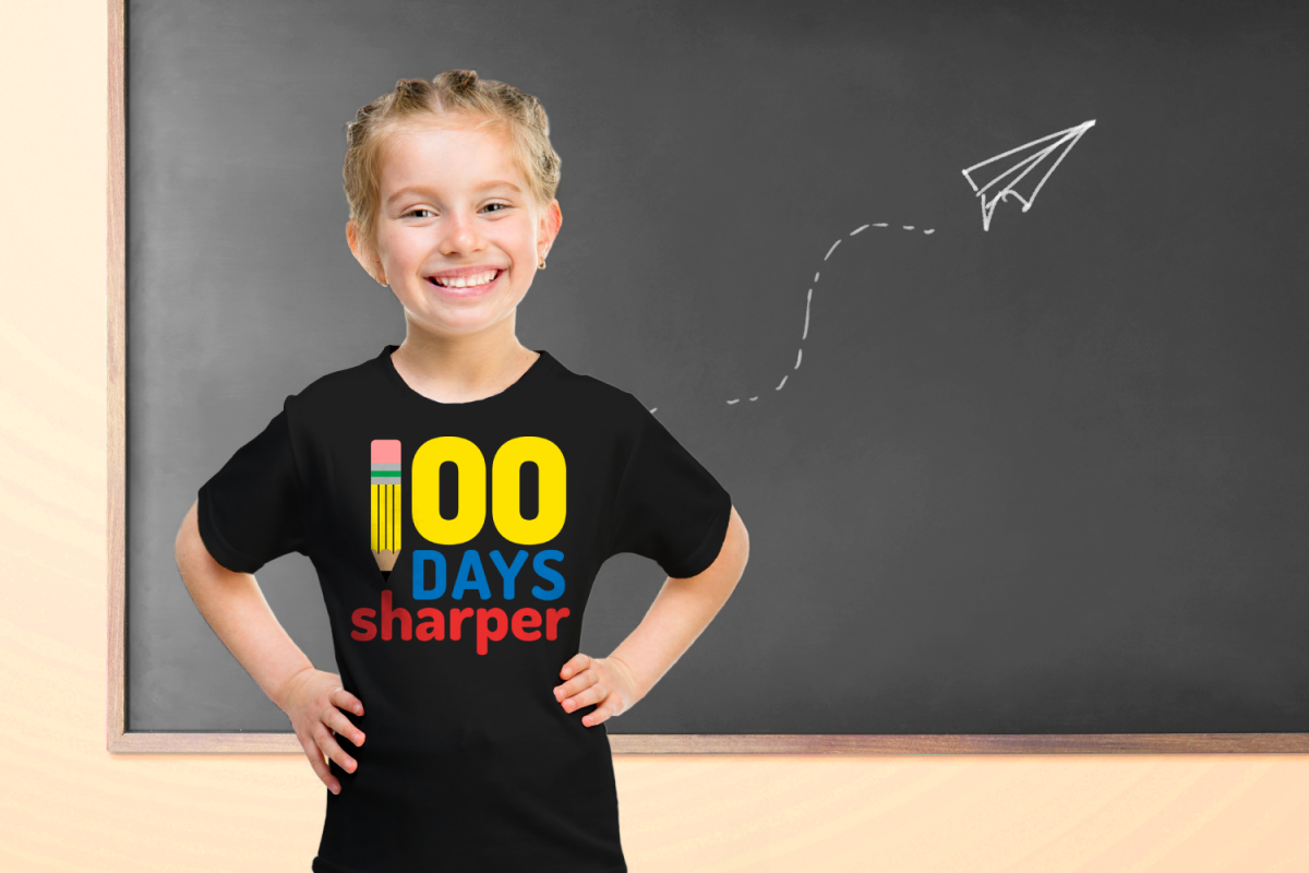 School 100 Days Sharper Pencil SVG File Cutting Template example image 1