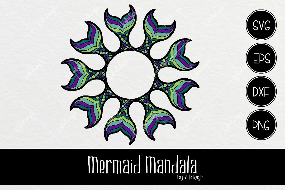 Download Mermaid Tail Mandala Monogram