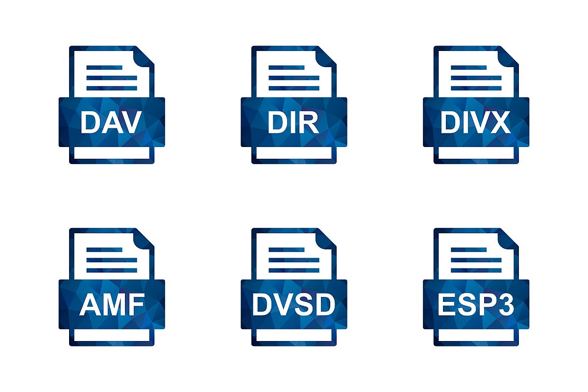 Set Of File Formats Icons example image 1