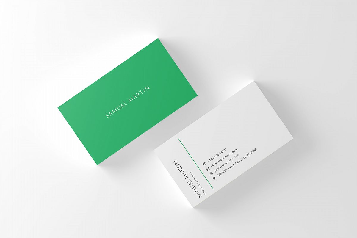 Beautiful Simple Classy Modern Business Card example image 1