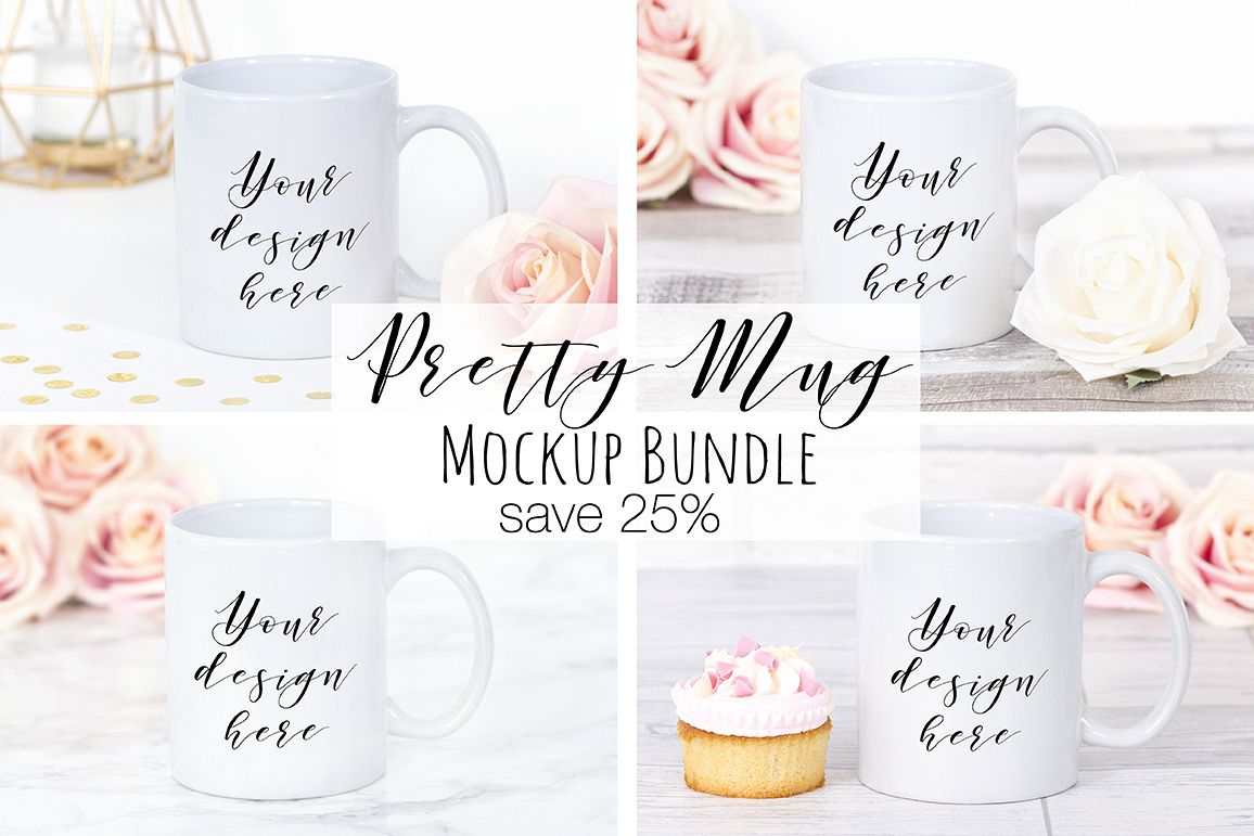 Pretty Mug Mockup Bundle example image 1