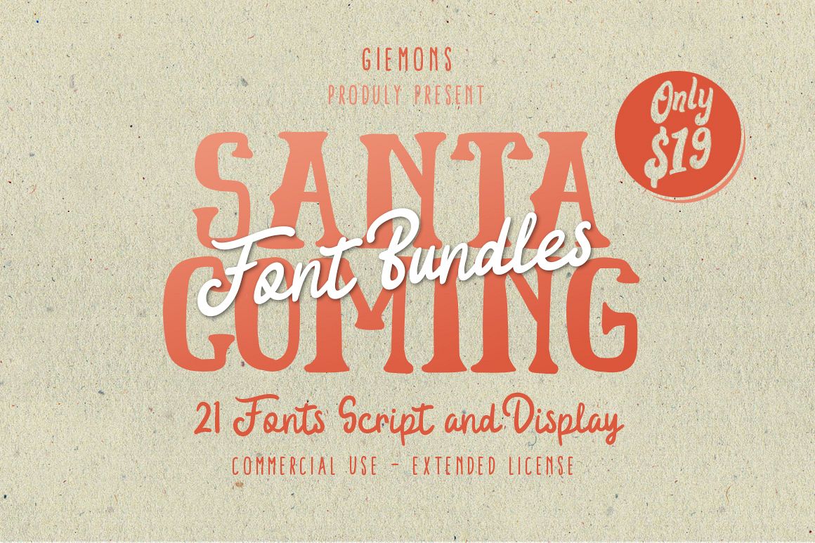 Santa Coming - Font Bundles example image 1