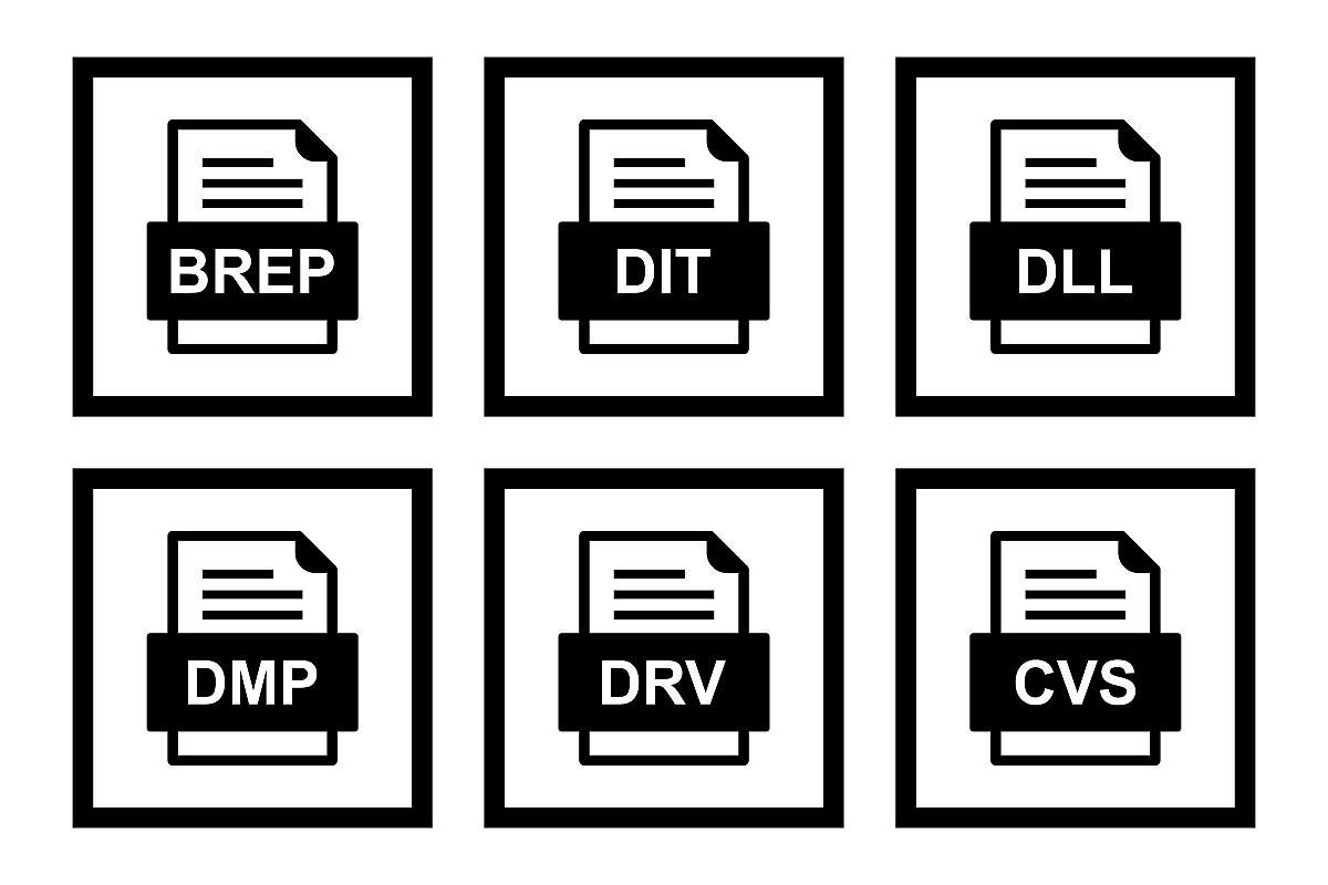 Set Of File Formats Icons example image 1