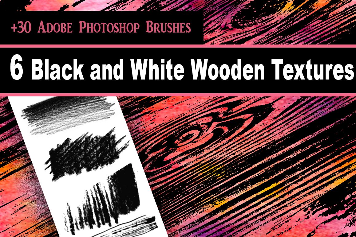 Wooden Textures Set example image 1