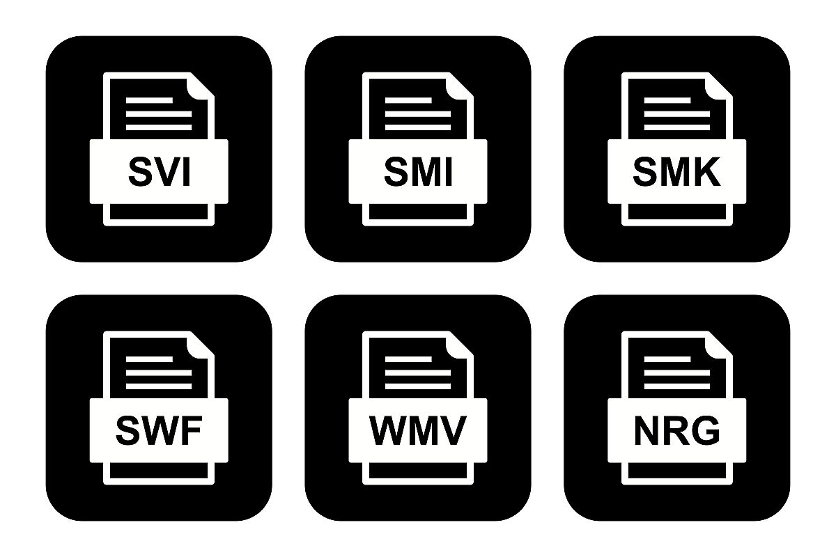 Set Of File Formats Icons example image 1