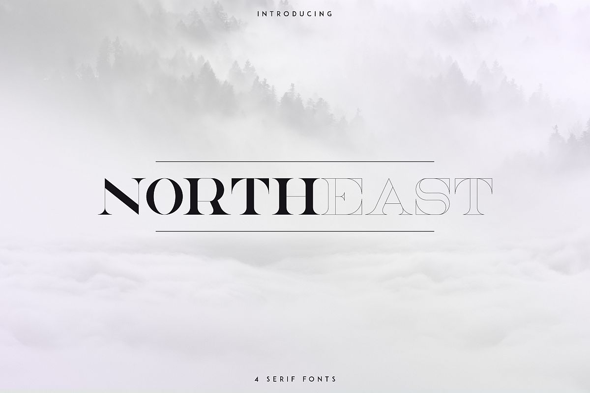 NorthEast - 4 serif fonts example image 1