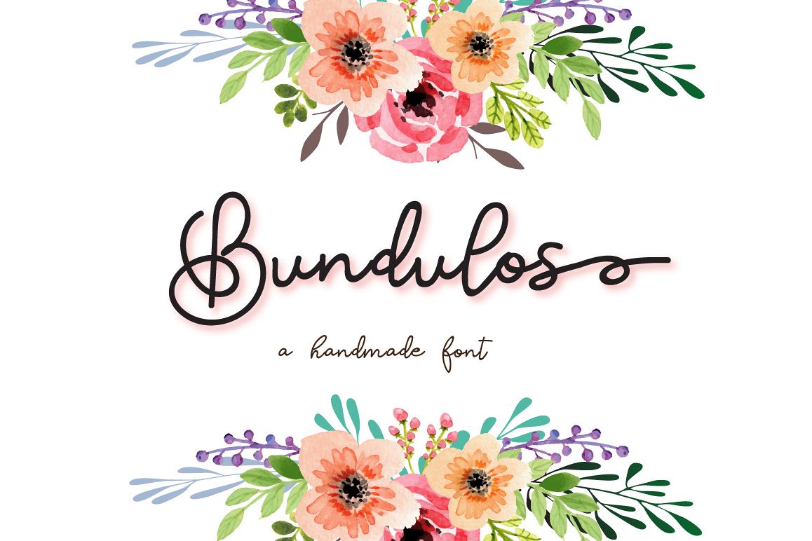 Bundulos - A modern calligraphy script font example image 1