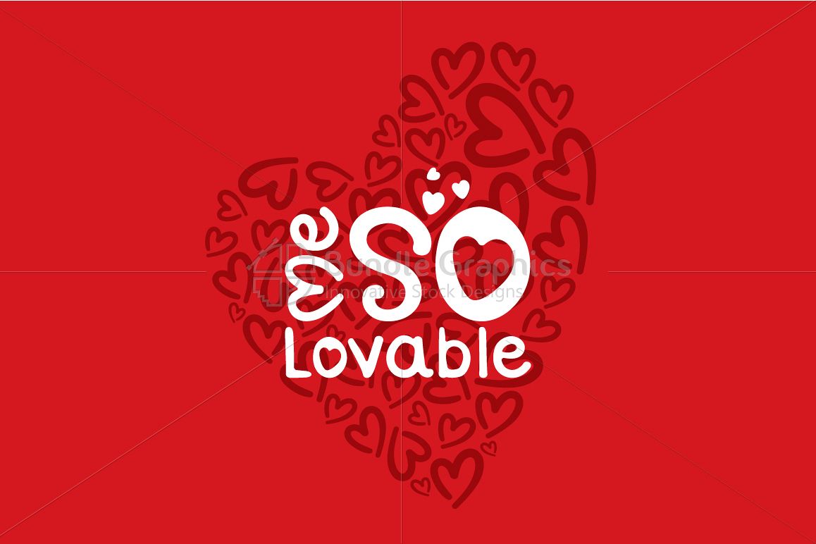 Me So Lovable - Vector Graphic Textual Element example image 1