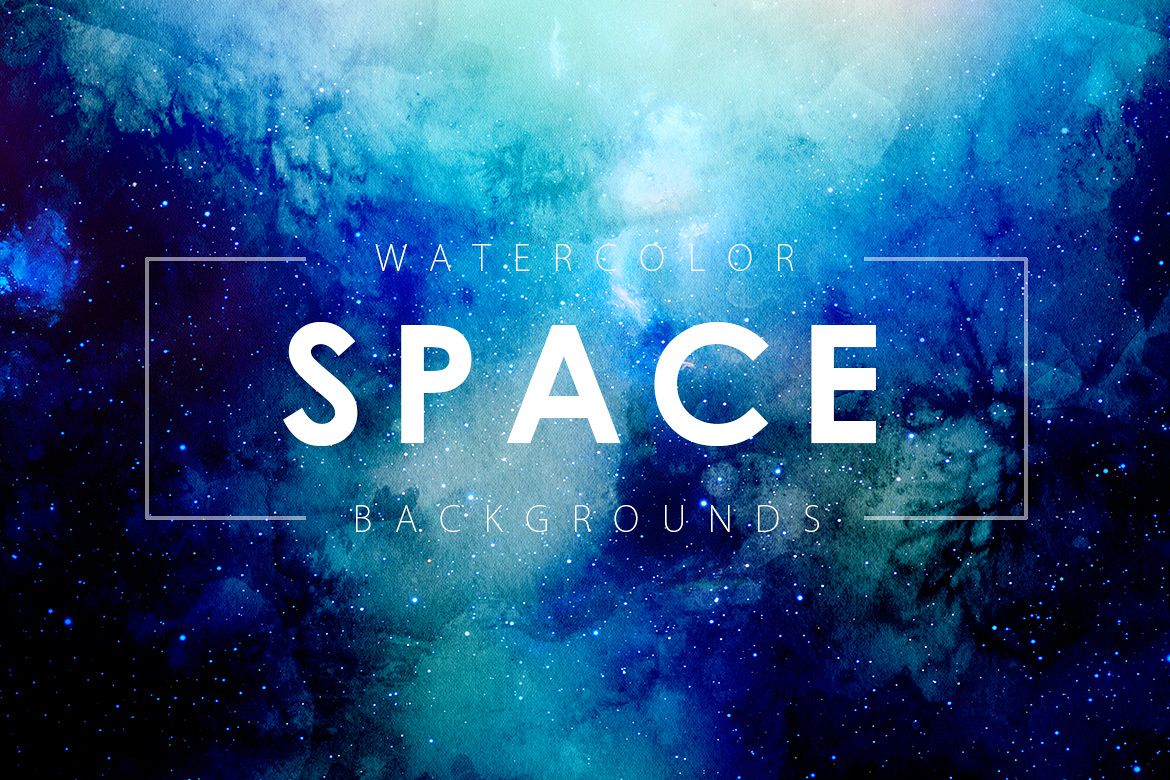 Space Watercolor Backgrounds example image 1