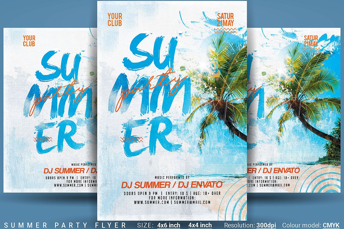 Summer Party Flyer example image 1