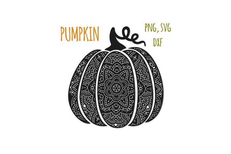 Bohemian pumpkin svg. Fancy pumpkin example image 1