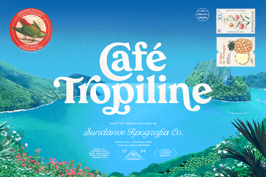 Tropiline Font Family example image 1