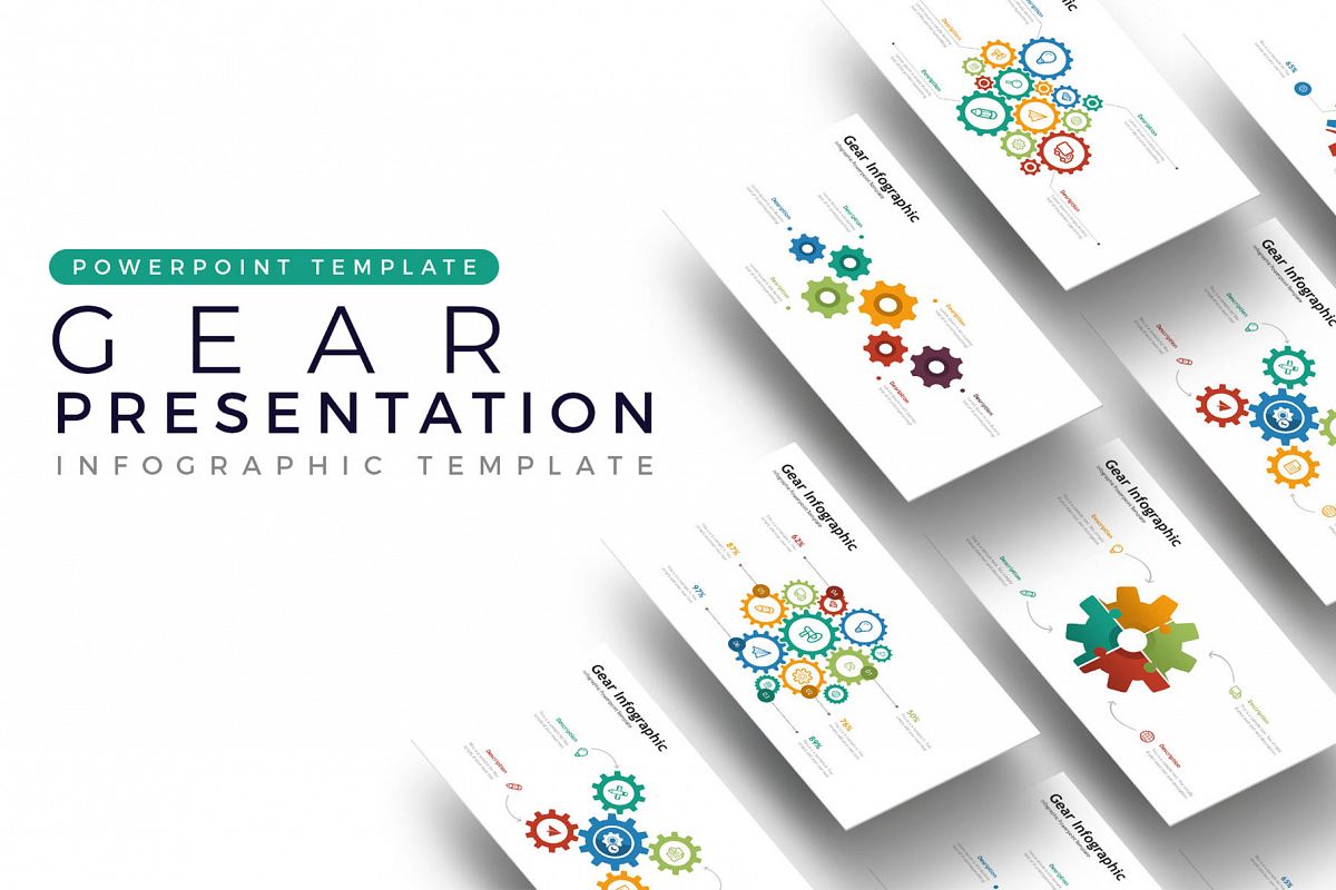 Gear Presentation - Infographic Template example image 1