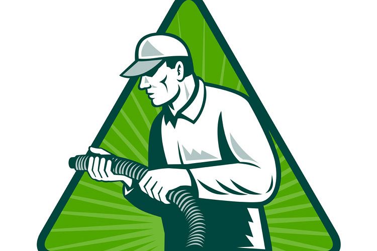 tradesman home insulation technician with hose example image 1