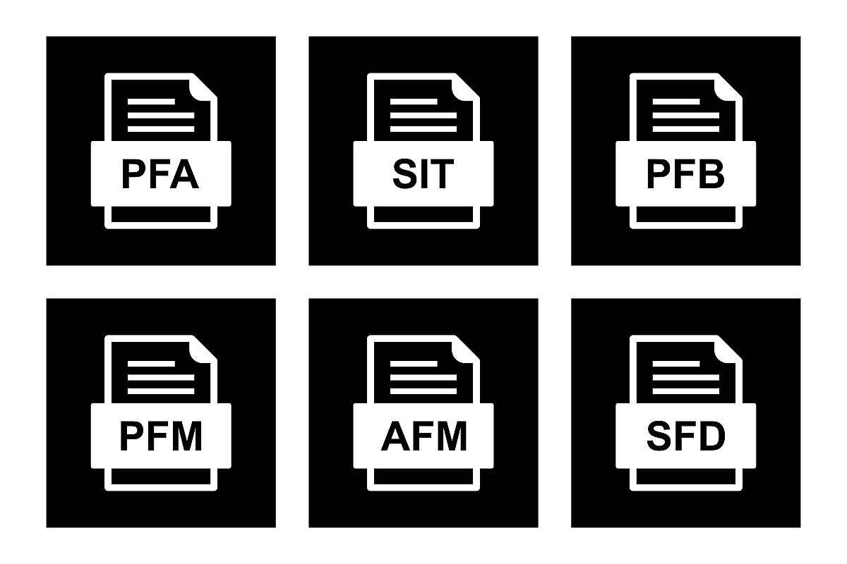 Set Of File Formats Icons example image 1