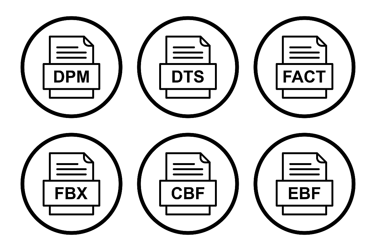 Set Of File Formats Icons example image 1