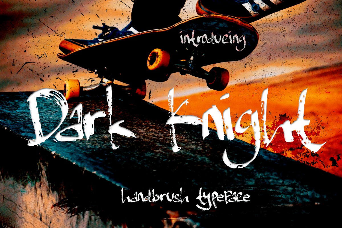 Dark Knight - handbrush Typeface example image 1