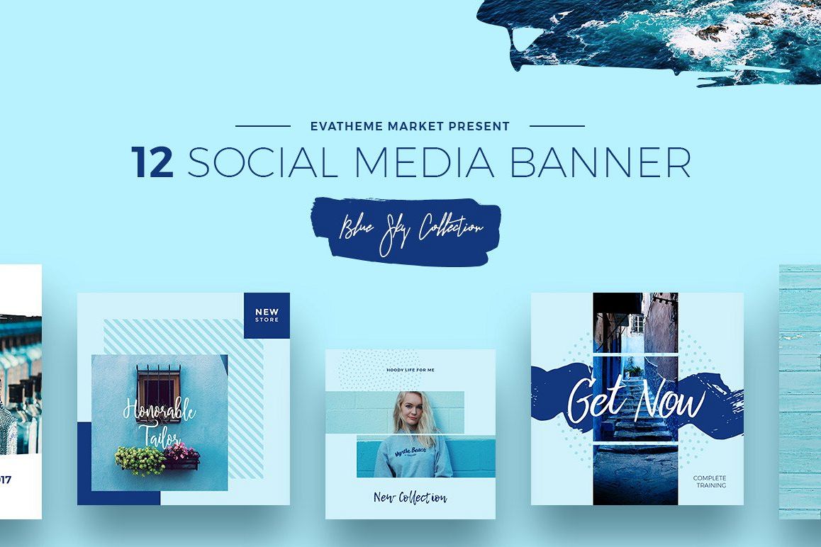 Blue Sky Social Media Designs example image 1