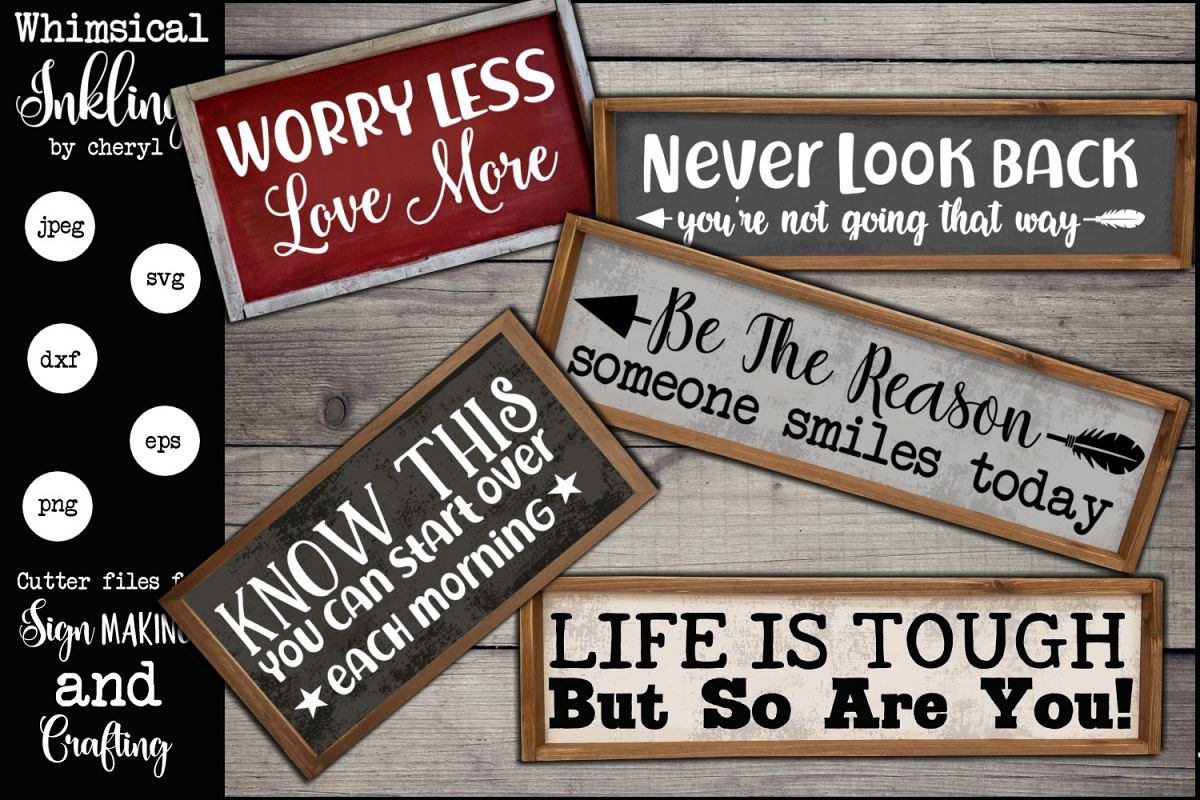 Life Is Tough Motivational SVG Set example image 1