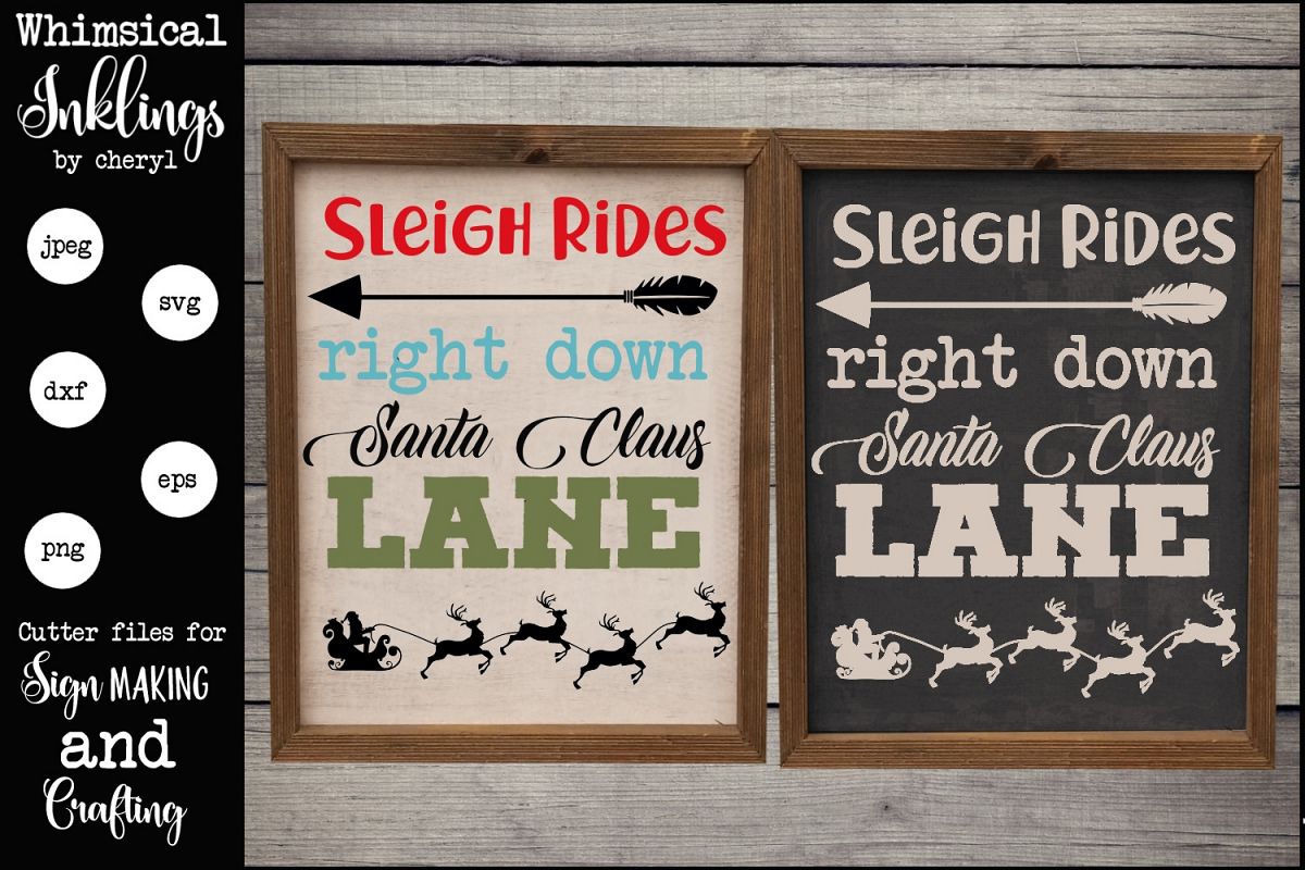 Right Down Santa Claus Lane SVG example image 1
