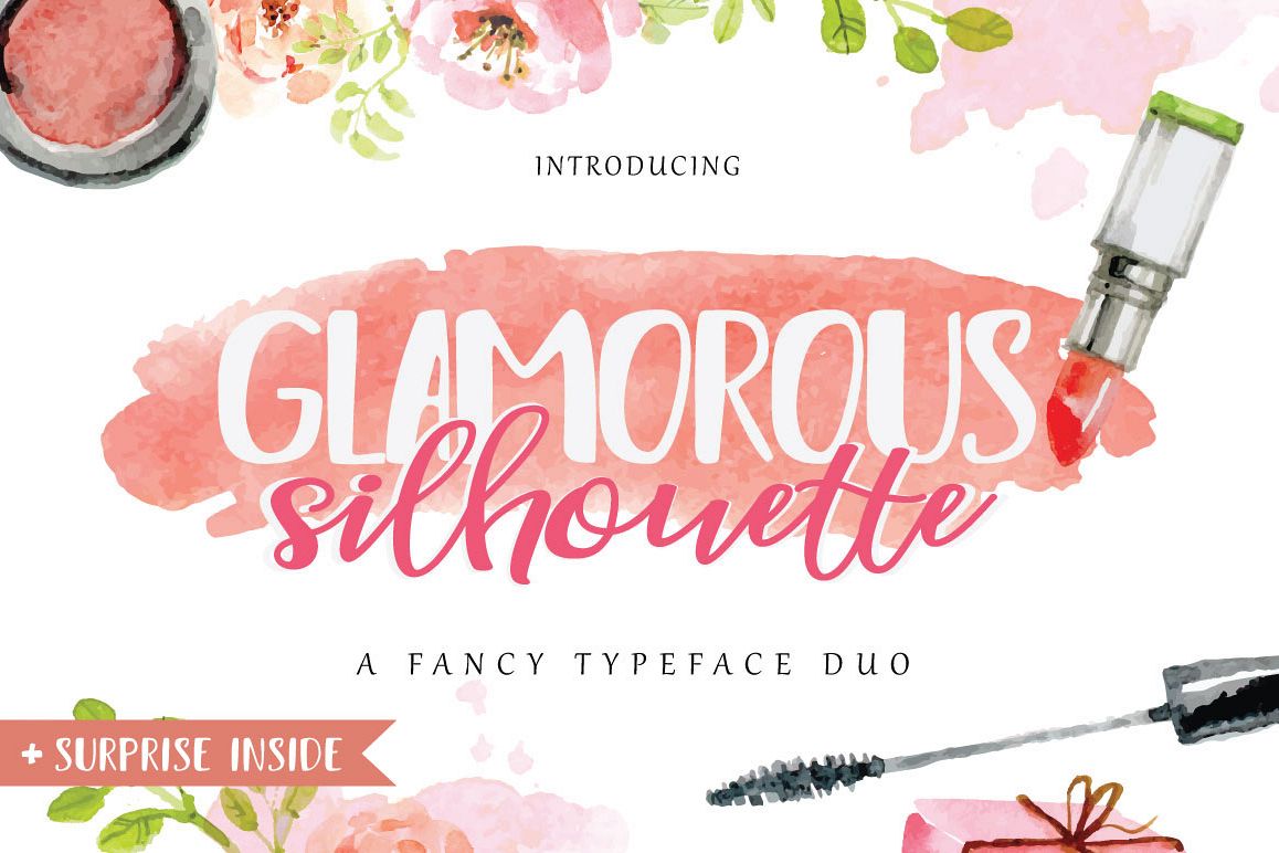 Glamorous Silhouette Font example image 1